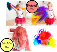 12 pc Colorful Juggling Dance Scarves