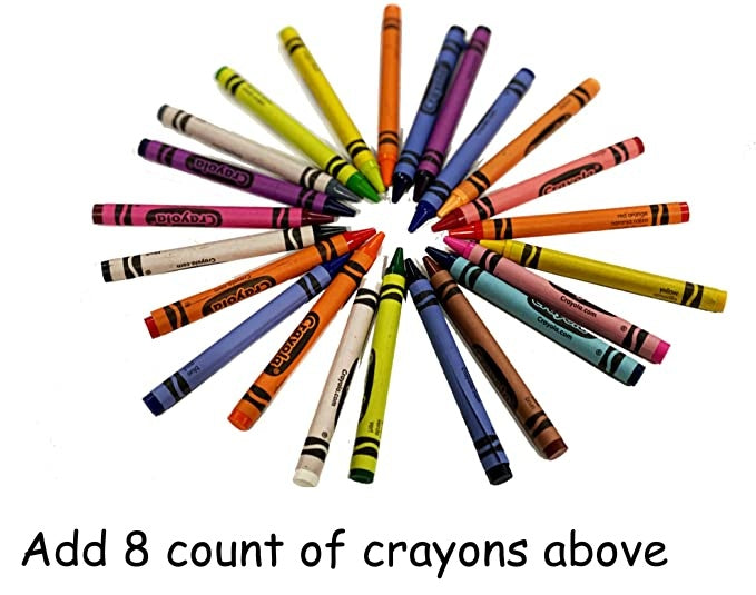 On The Go Crayons Caddy Holder roll up case color wraps, Perfect to Keep Your Kids Organized, Inspired, and Entertained -8 Crayons Included!