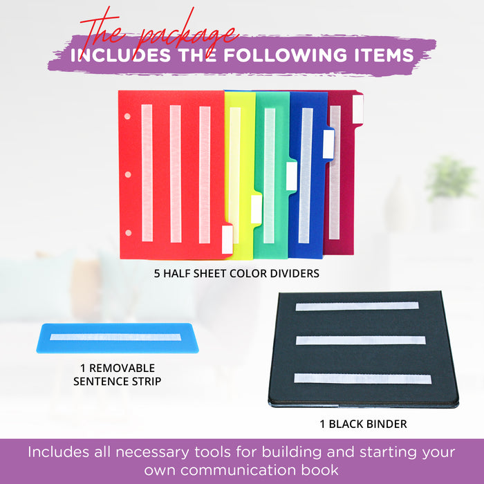 Smile4autism Small and Large Tools Perfect to Keep Your Loose Visual Picture Cards Organized. Autism ABA, ADHD, Language & Apraxia Asperger's