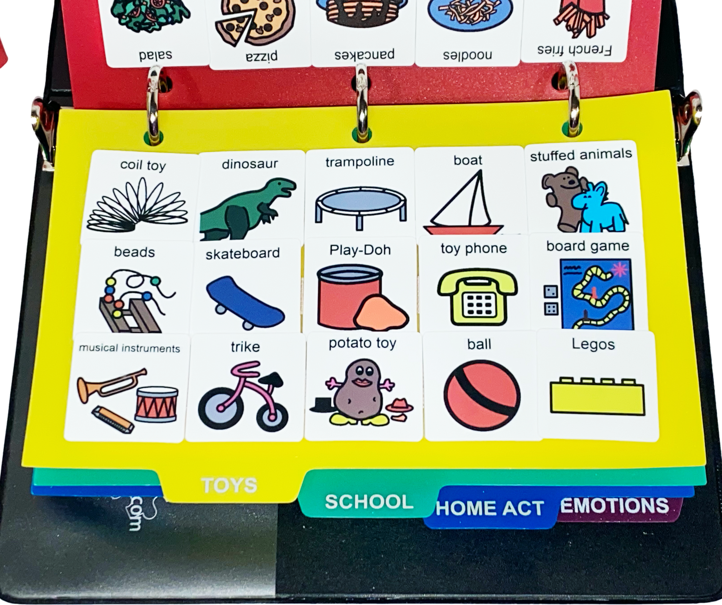 Laminate 162 Drawing Cartoon Book For Autism, Speech, ADHD, Communication, ABA, & Apraxia Aspergers - Special Needs (Laminated Drawing Picture Cards)