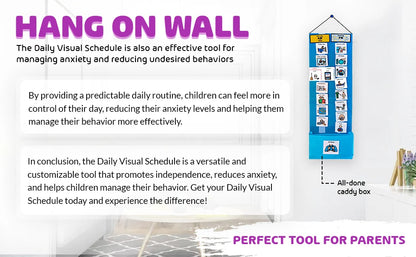 Two Strip Night & Day Daily Schedule -Great Visual Behavioral Tool for Structure at Home, School & in The Community