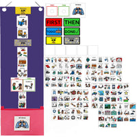 Visual Schedule Kit for Autism & ADHD | 120 Daily Routine Cards | Ready-to-Use Home & School Schedule with All Done Cady Box