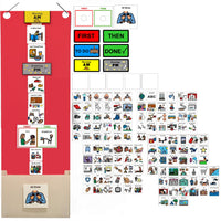 Visual Schedule Kit for Autism & ADHD | 120 Daily Routine Cards | Ready-to-Use Home & School Schedule with All Done Cady Box
