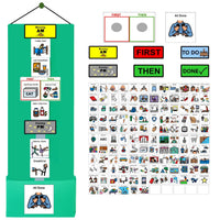 Visual Schedule Kit for Autism & ADHD | 120 Daily Routine Cards | Ready-to-Use Home & School Schedule with All Done Cady Box