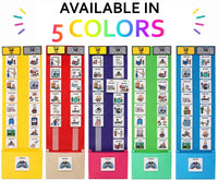 Visual Schedule Kit for Autism & ADHD | 120 Daily Routine Cards | Ready-to-Use Home & School Schedule with All Done Box
