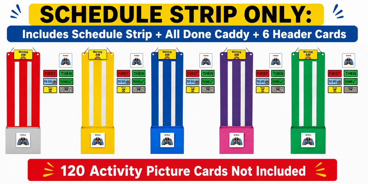 Visual Schedule for Kids – Daily Routine Chart for Autism, ADHD, Special Needs Communication