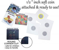 Smile4Autism Small 1.5"x1.5" Loose Visual Picture Cards, Receptive and Expressive Language, Speech Articulation Therapy, ASD, ADD, ADHD, Apraxia, & Stroke Patients