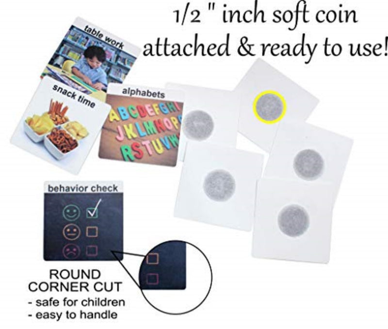 Smile4Autism Small 1.5"x1.5" Loose Visual Picture Cards, Receptive and Expressive Language, Speech Articulation Therapy, ASD, ADD, ADHD, Apraxia, & Stroke Patients