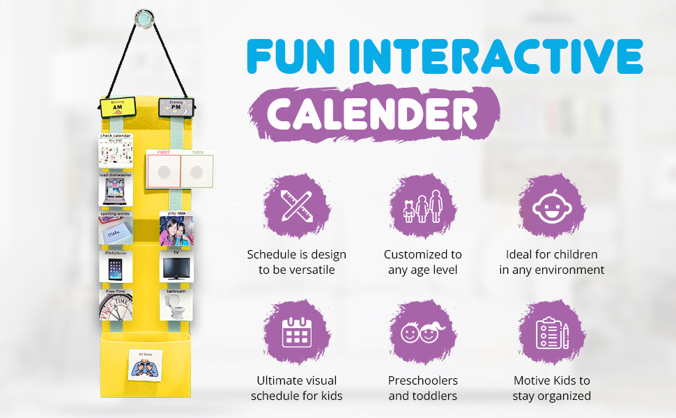 Magnetic Plastic Visual Behavioral Schedule