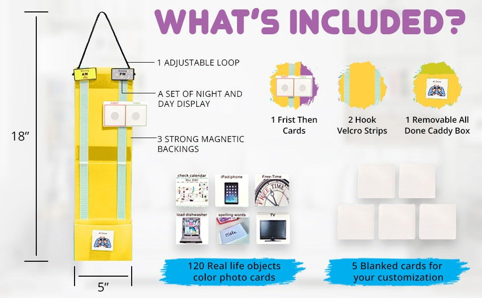 Magnetic Plastic Visual Behavioral Schedule