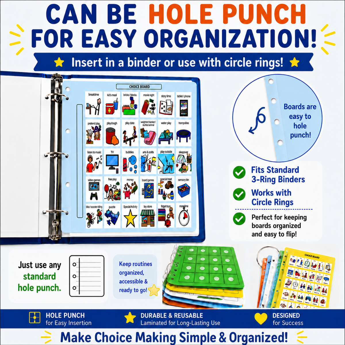 Visual Choice Board for Communication & Learning great for PECS® Cards