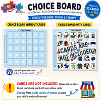 Visual Choice Board for Communication & Learning great for PECS® Cards