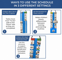 Visual Schedule for Kids – Daily Routine Chart for Autism, ADHD, Special Needs Communication