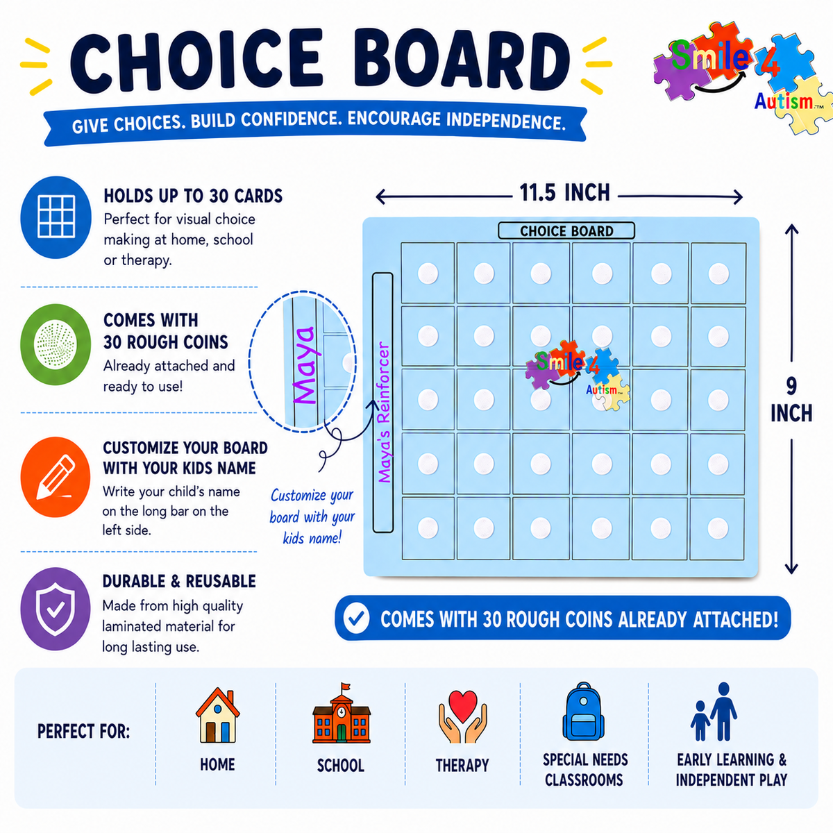 Visual Choice Board for Communication & Learning great for PECS® Cards