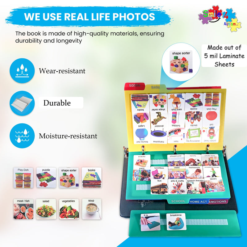 Laminate Real Photo Visual Communication Book