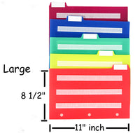 Lot de 5 intercalaires/onglets de couleur
