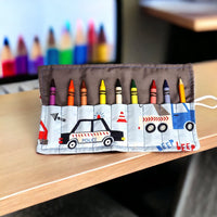 On The Go Crayons Caddy Holder roll up case