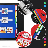 Smile4autism Small and Large Tools Perfect to Keep Your Loose Visual Picture Cards Organized. Autism ABA, ADHD, Language & Apraxia Asperger's