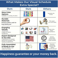 Visual Schedule Kit for Autism & ADHD | 120 Daily Routine Cards | Ready-to-Use Home & School Schedule with All Done Box