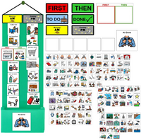 Visual Schedule Kit for Autism & ADHD | 120 Daily Routine Cards | Ready-to-Use Home & School Schedule with All Done Box