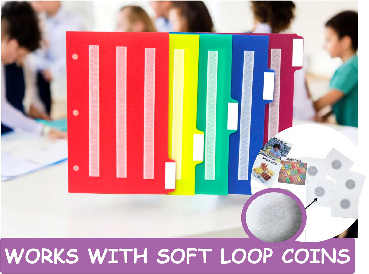 Lot de 5 intercalaires/onglets de couleur
