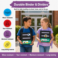 Smile4autism Small and Large Tools Perfect to Keep Your Loose Visual Picture Cards Organized. Autism ABA, ADHD, Language & Apraxia Asperger's