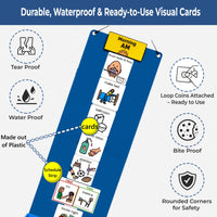 Visual Schedule Kit for Autism & ADHD | 120 Daily Routine Cards | Ready-to-Use Home & School Schedule with All Done Cady Box