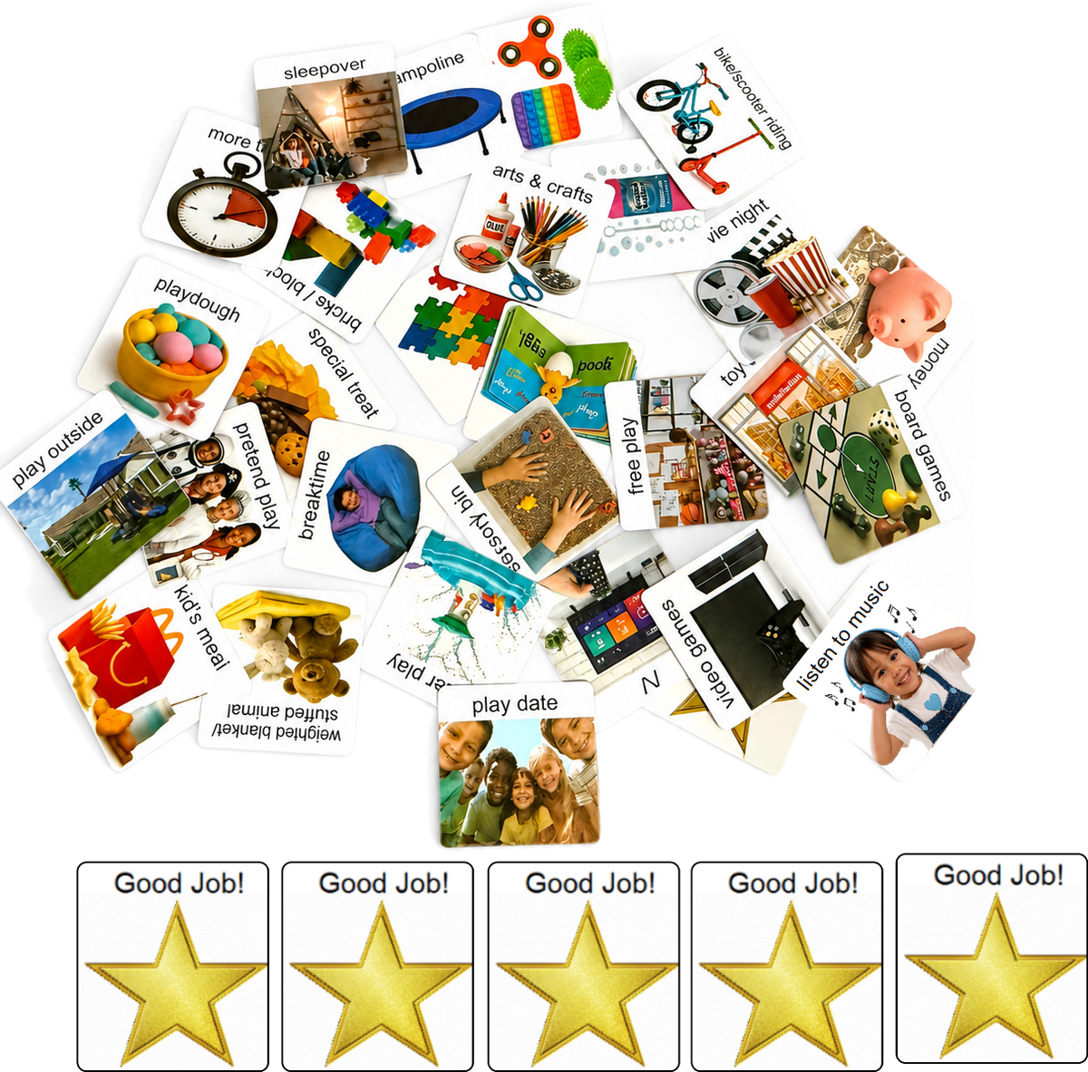 Smile4Autism Token Board & Choice Board System | Visual Reward Chart for Autism, ABA & Speech Therapy