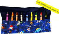 On The Go Crayons Caddy Holder roll up case