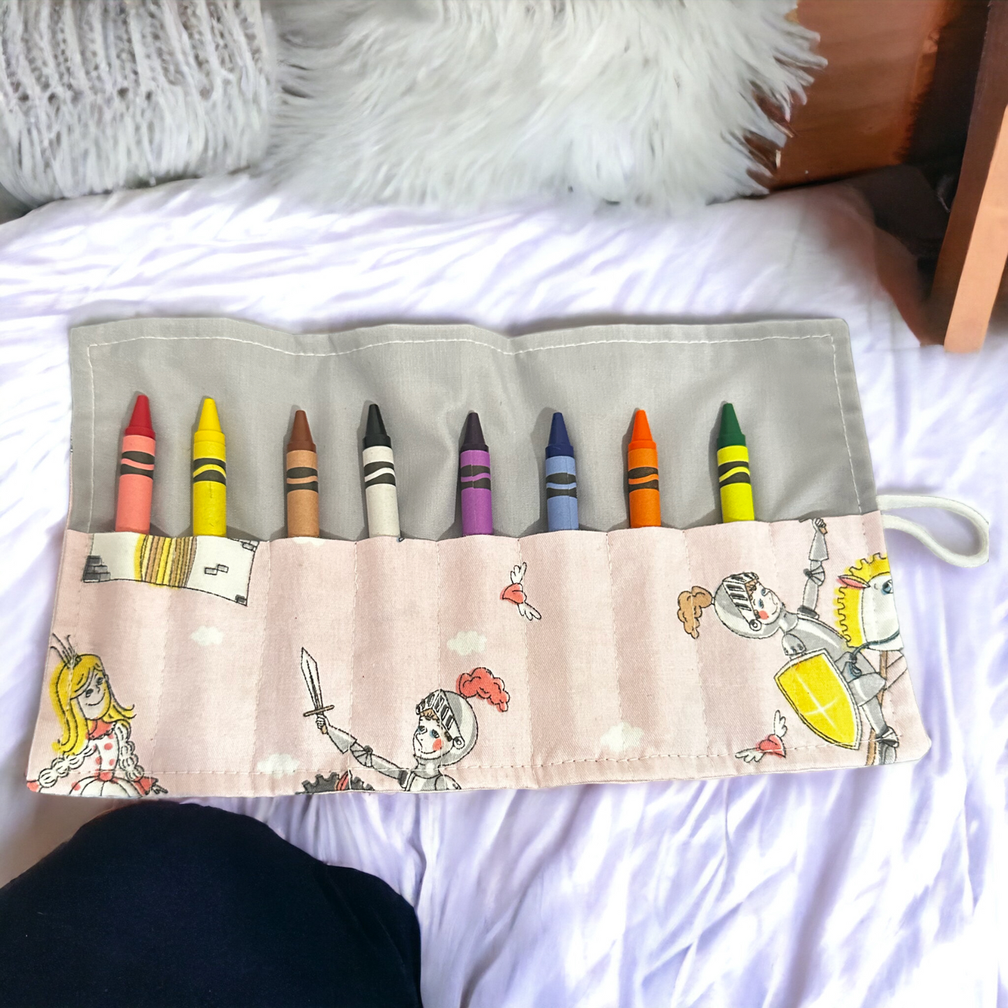 On The Go Crayons Caddy Holder roll up case