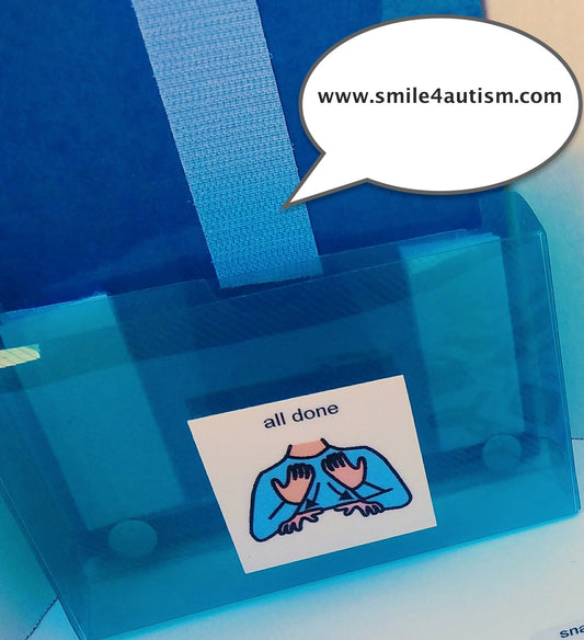 Schedule ONLY with with all-done Envelope for your loose symbol cards- Apraxia, Autism, Language, ADHD & ABA