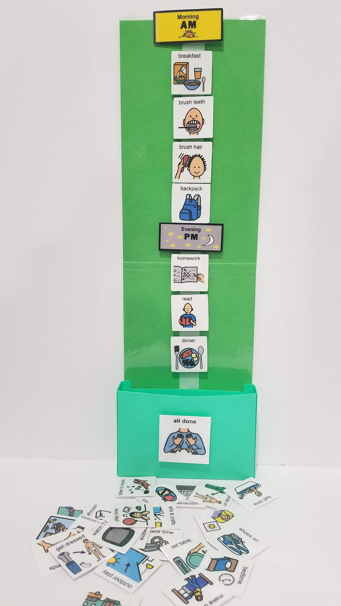 Autism Daily Routine Strip 1 Strip Daily Home Visual Schedule Kit – Smile4Autism