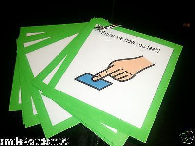 11 Common Visual Emotions Cards - Great for Autism, Asperger, Apraxia & Speech Delayed