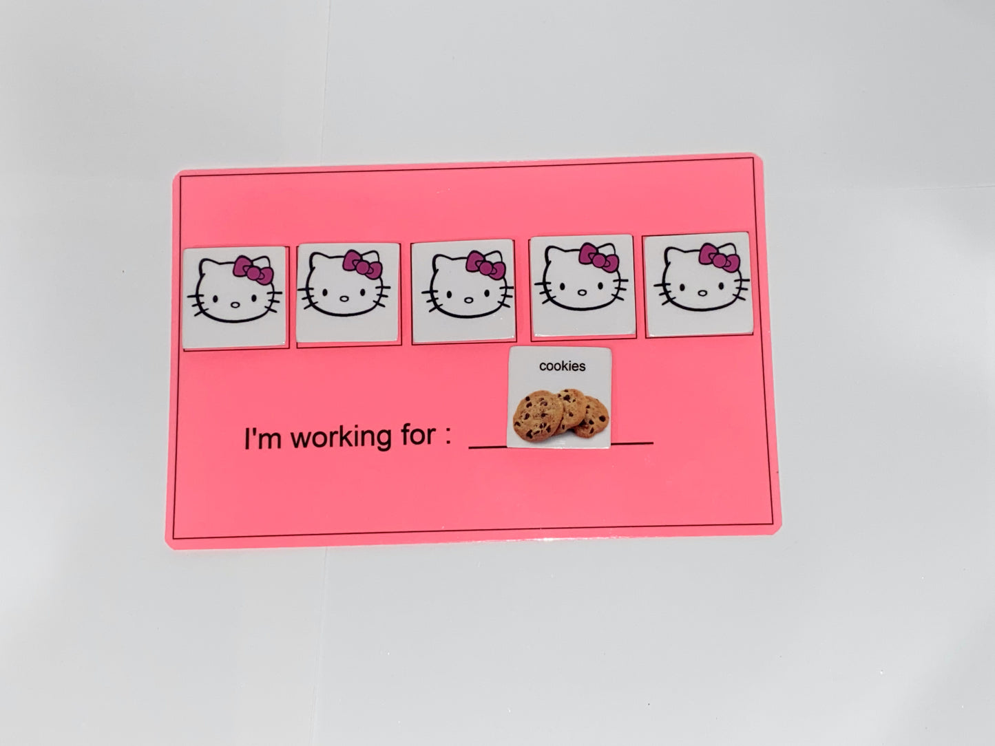 Token economy system w/ real images Picture card for children w/ Aspergers, autism, Apraxia