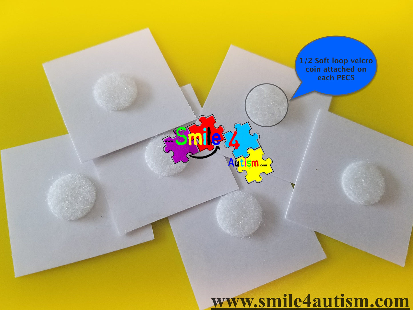 200 White 1/2 Pre-Cut Adhesive Back, Low-Profile, Clear Rough and Soft Velkro Coins (HOOK &LOOP)