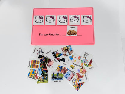 Token economy system w/ real images Picture card for children w/ Aspergers, autism, Apraxia