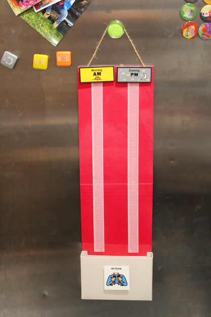 Two Strip Night & Day Daily Schedule -Great Visual Behavioral Tool for Structure at Home, School & in The Community