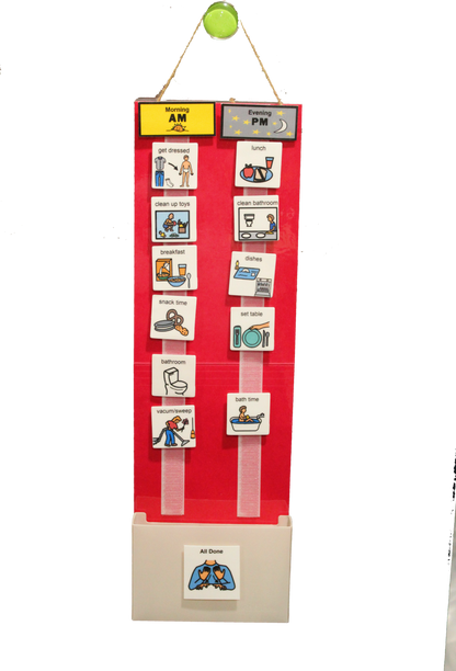 Two Strip Night & Day Daily Schedule -Great Visual Behavioral Tool for Structure at Home, School & in The Community