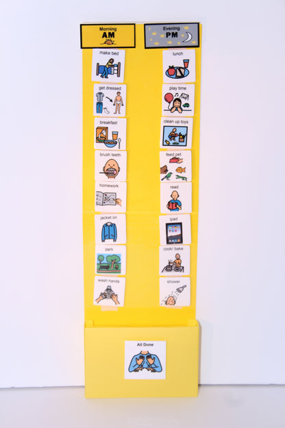 Two Strip Night & Day Daily Schedule -Great Visual Behavioral Tool for Structure at Home, School & in The Community
