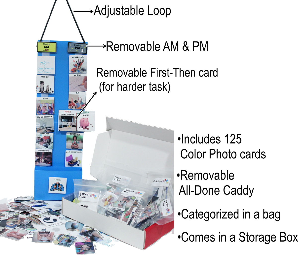 Magnetic Visual Schedule for Kids Chore Chart -Daily Routine, Toddler Schedule  Autism Learning Materials Behavior Reward  Daily Planner for Kids  Morning and Bedtime Routine & Responsibility for Children