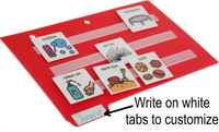 Lot de 5 intercalaires/onglets de couleur