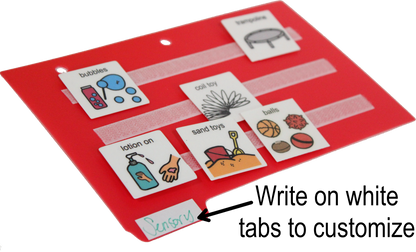 5 Small Color Dividers/Tabs Set (8”x5" Half Sheet) Perfect to keep your loose photo/picture symbol communication cards organized. AUTISM ABA,ADHD, LANGUAGE & APRAXIA ASPERGERS