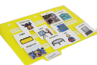 5 Small Color Dividers/Tabs Set (8”x5" Half Sheet) Perfect to keep your loose photo/picture symbol communication cards organized. AUTISM ABA,ADHD, LANGUAGE & APRAXIA ASPERGERS