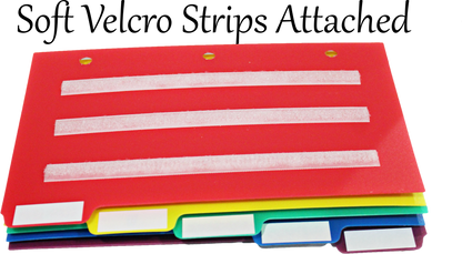 5 Small Color Dividers/Tabs Set (8”x5" Half Sheet) Perfect to keep your loose photo/picture symbol communication cards organized. AUTISM ABA,ADHD, LANGUAGE & APRAXIA ASPERGERS