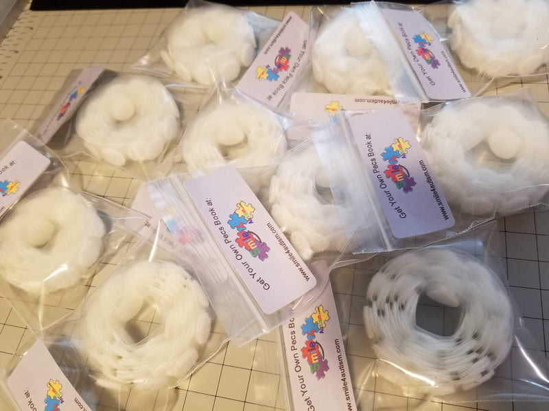 200 White 1/2 Pre-Cut Adhesive Velckro Dot