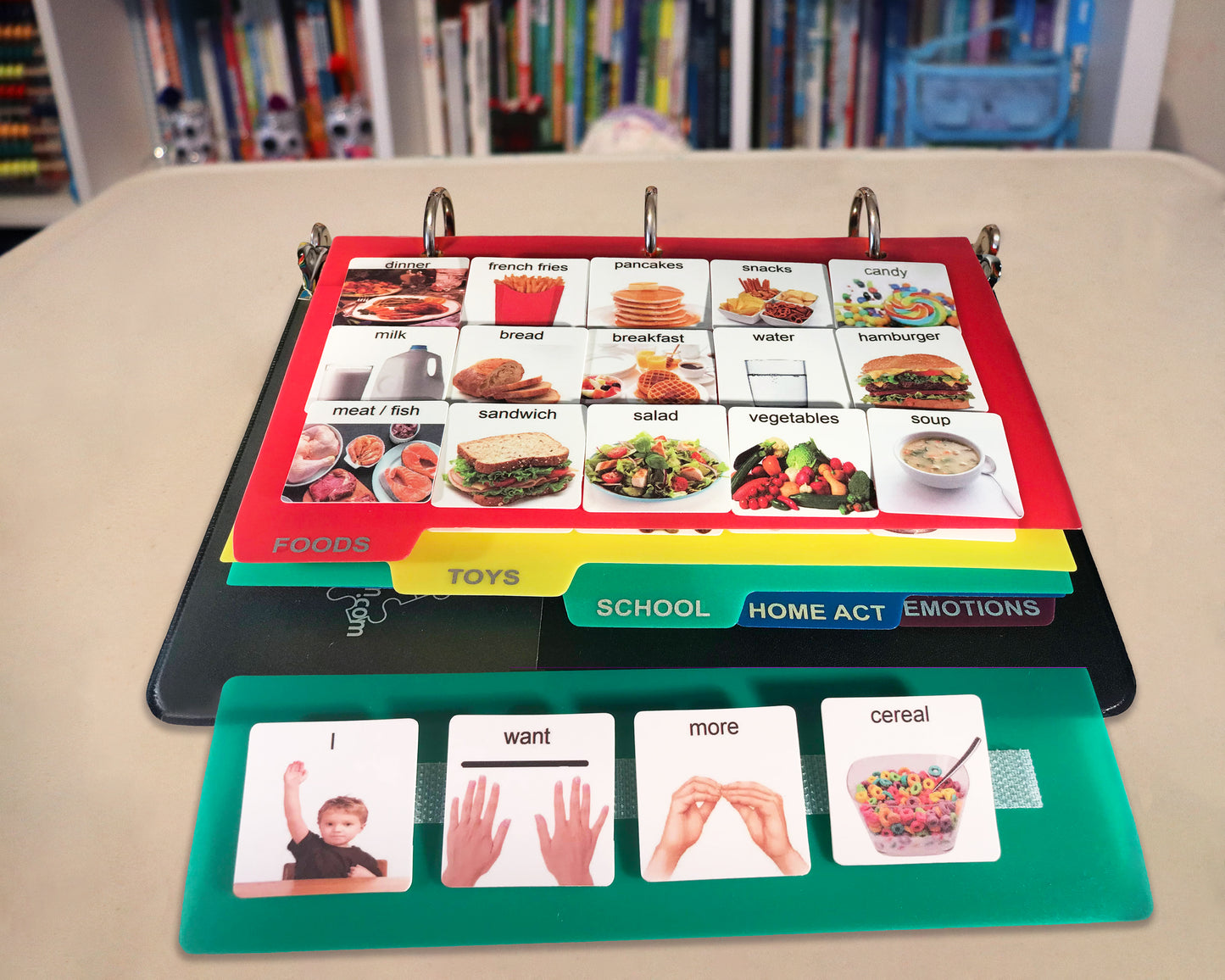 Smile4autism Visual Communication Book,162 Asd Laminate Photo Cards: Autism Language Vocabulary, Speech Articulation Therapy, Adhd & Aprexia Learning
